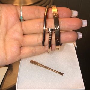 Love bracelet and nail